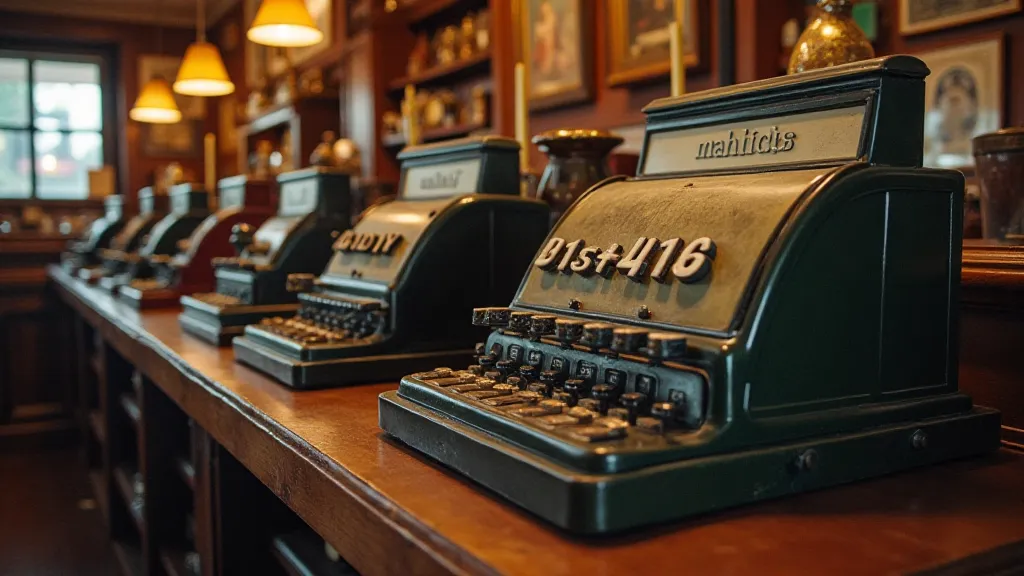 Collection of vintage adding machines