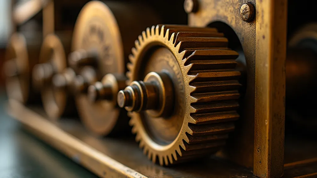 Brunswicker adding machine gear mechanism