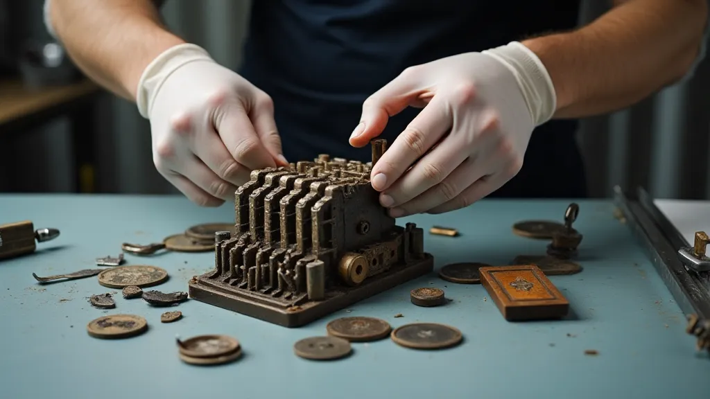 Disassembling an Antique Adding Machine