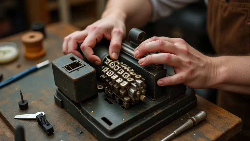Restoring an antique adding machine