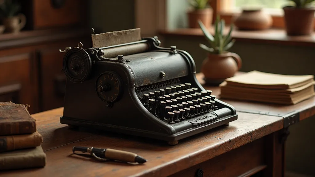 A fully restored antique adding machine on a desk